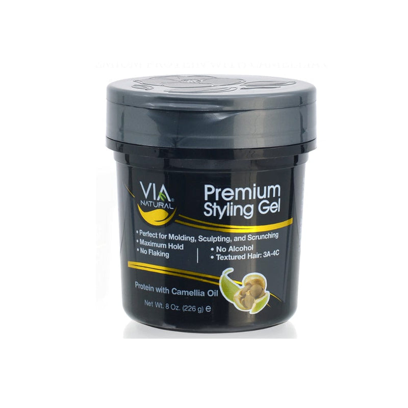 VIA NATURAL | Premium Styling Gel Camellia Oil 8oz - Hair to Beauty.