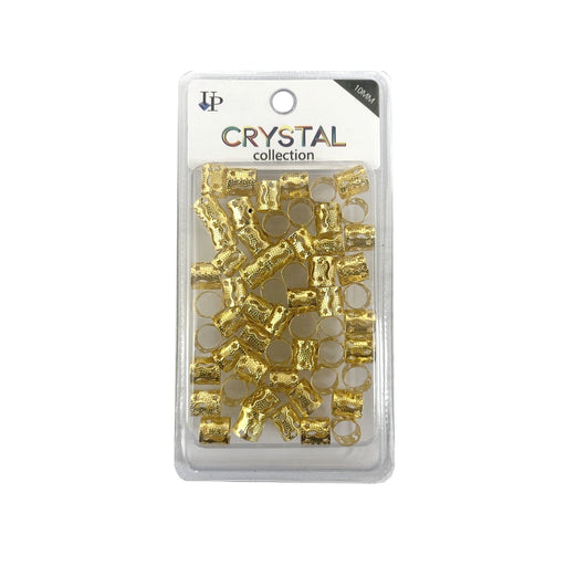 CRYSTAL COLLECTION | Gold Star Wave Filigree Tube 10mm (0824) - Hair to Beauty.