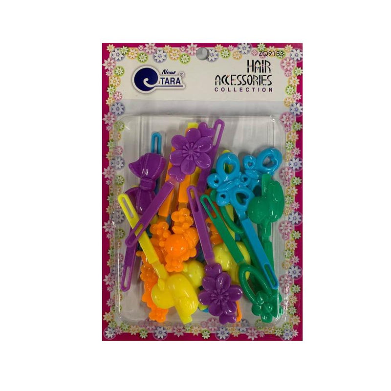 ZQ9133 | Assorted Color Spring Theme Barrettes | Hair to Beauty.