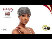 HH- ASHA | Outre Fab & Fly Gray Glamour Unprocessed Human Hair Wig