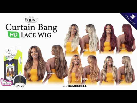 BOMBSHELL | Freetress Equal Curtain Bang HD Lace Wig