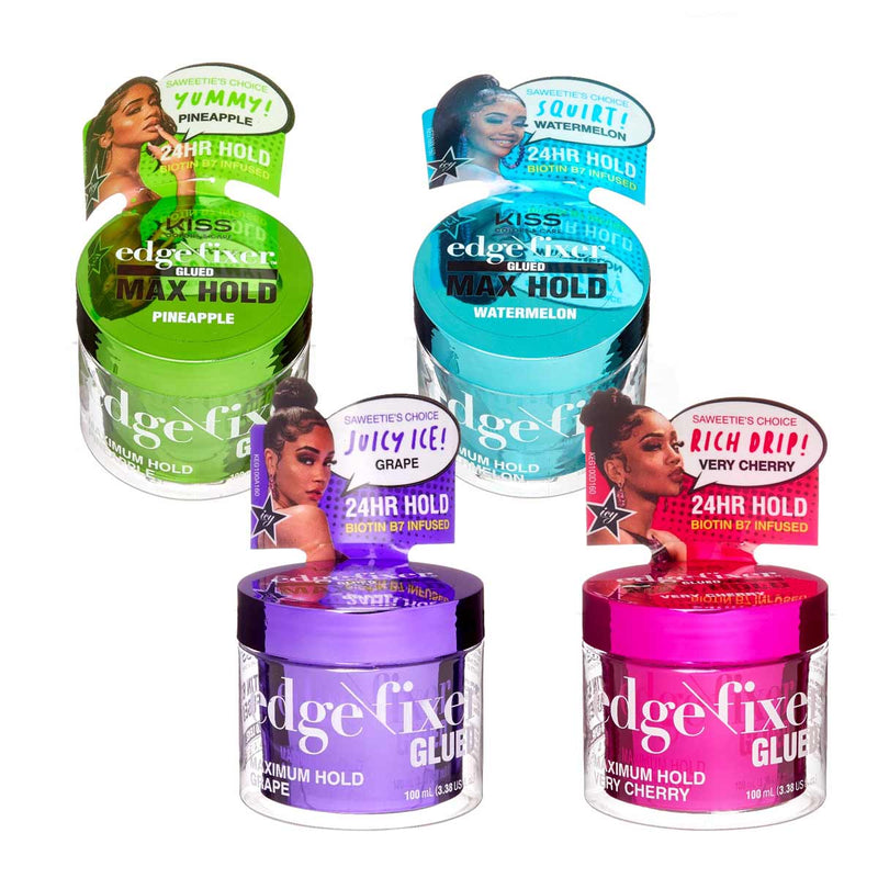 KISS COLOR & CARE | Edge Fixer Glued Max Hold 100ml | Hair to Beauty.